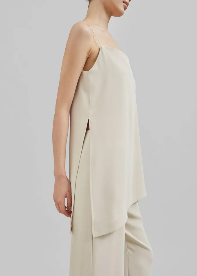 Imre Tank Top 8211 Beige Women The Frankie Shop Clothing
