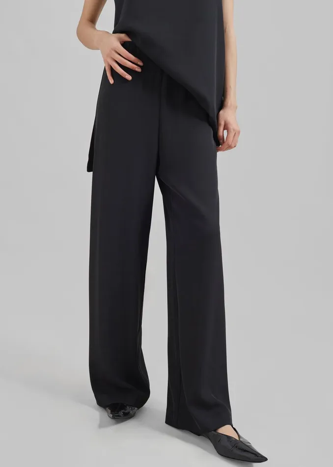 Imre Trousers 8211 Black Women The Frankie Shop Clothing