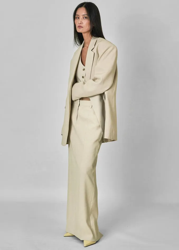 Indio Maxi Skirt 8211 Beige Women The Frankie Shop Bottoms