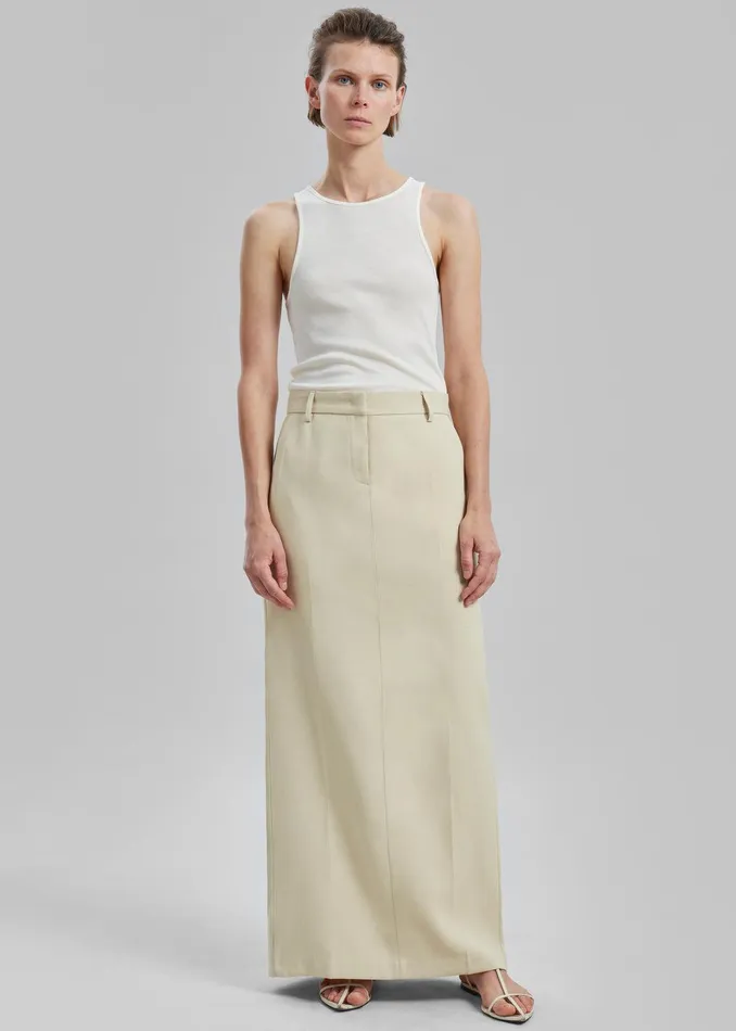 Indio Maxi Skirt 8211 Beige Women The Frankie Shop Bottoms