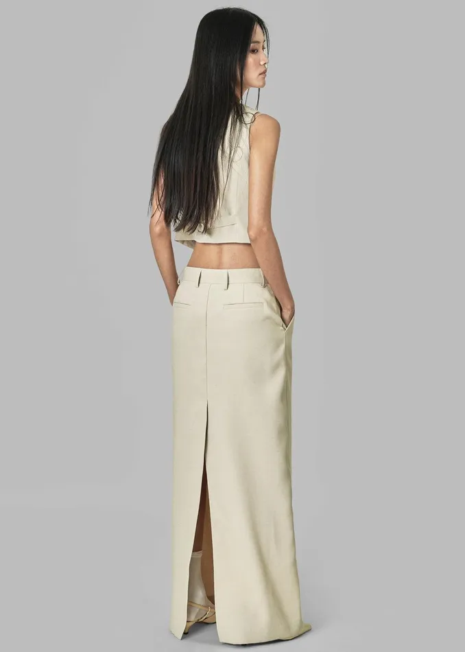 Indio Maxi Skirt 8211 Beige Women The Frankie Shop Bottoms