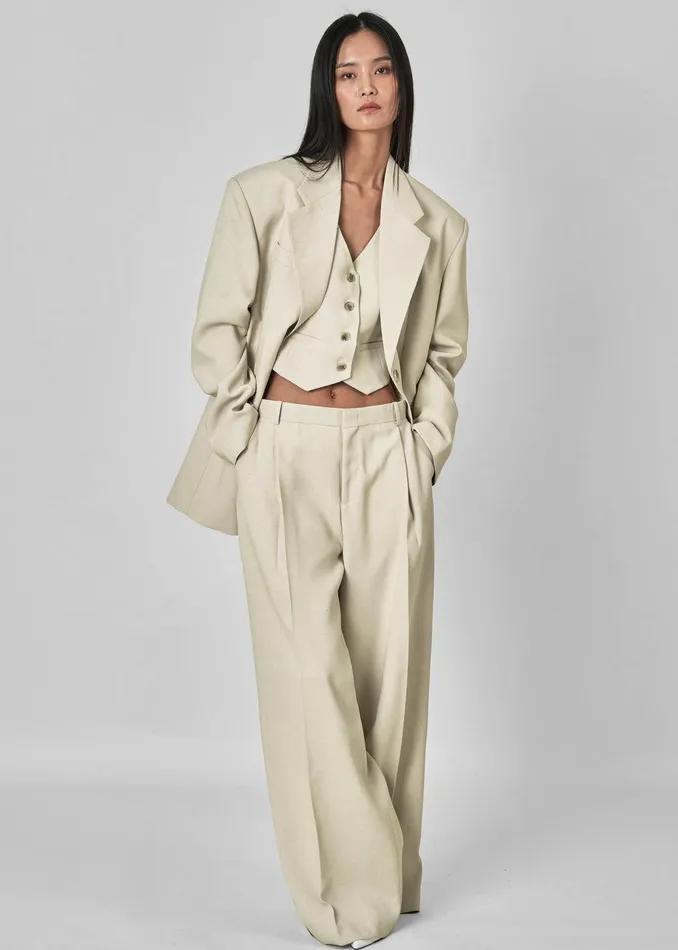 Indio Pants 8211 Beige Women The Frankie Shop Clothing