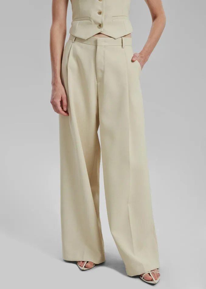 Indio Pants 8211 Beige Women The Frankie Shop Clothing