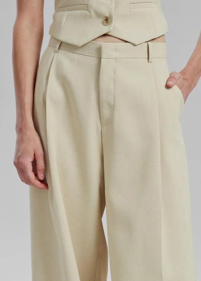 Indio Pants 8211 Beige Women The Frankie Shop Clothing