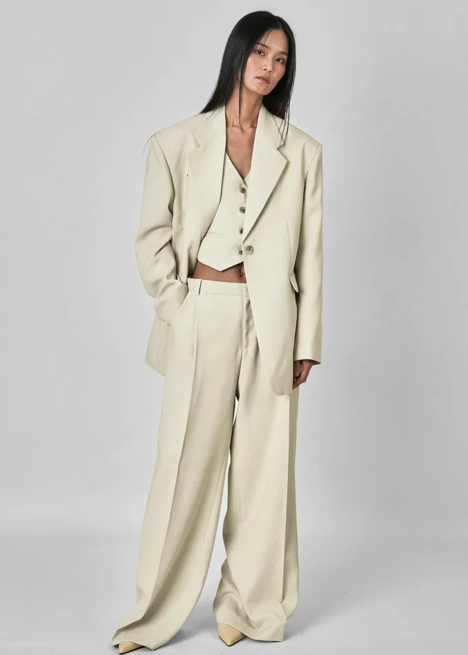 Indio Pants 8211 Beige Women The Frankie Shop Clothing