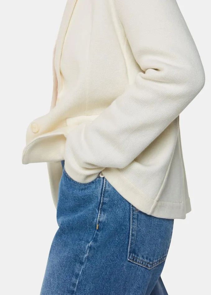 Ivory Slim Jersey Jacket Women Whistles Coats and Jackets