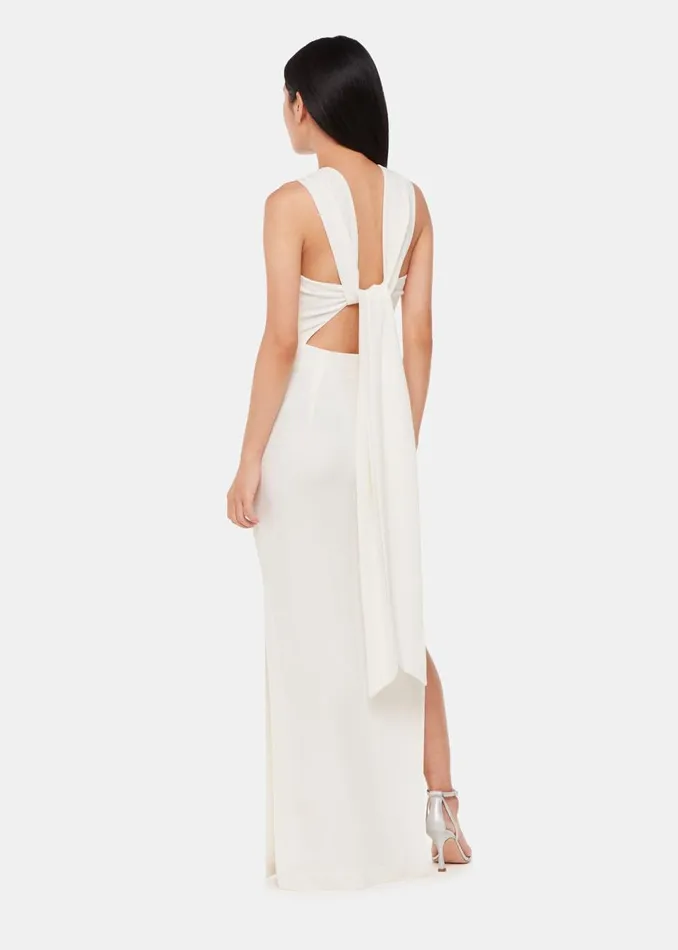 Ivory Tie Back Maxi Dress Women Whistles Dresses