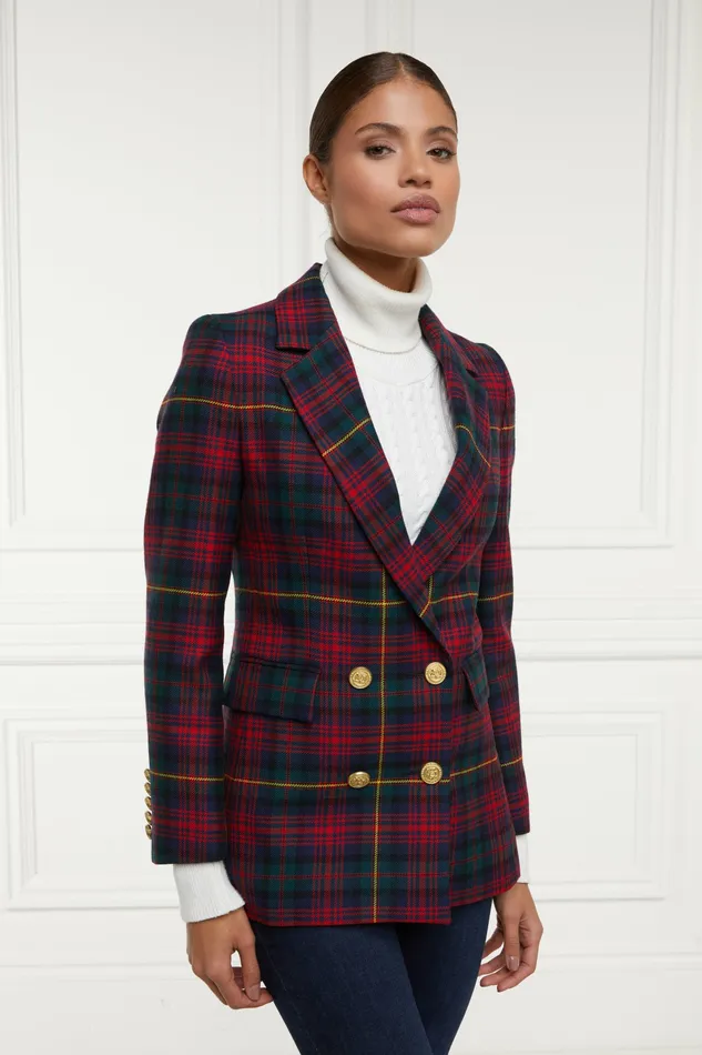 Jackets Double Breasted Blazer Logan Tartan Holland Cooper Womens Jackets Double Breasted Blazer Logan Tartan Holland Cooper Womens