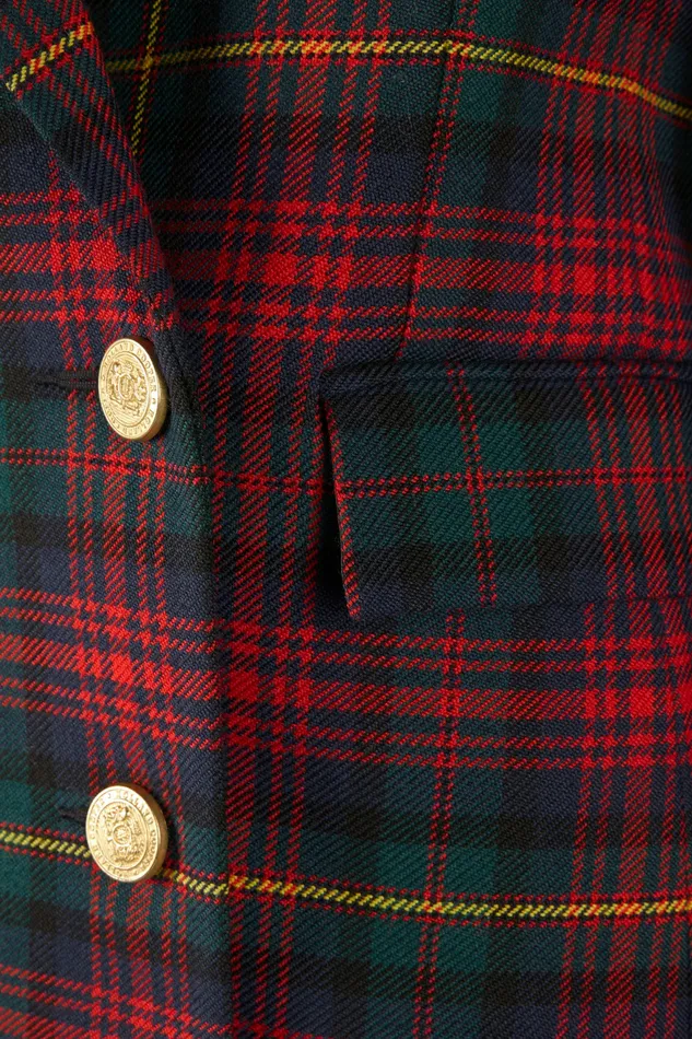 Jackets Double Breasted Blazer Logan Tartan Holland Cooper Womens Jackets Double Breasted Blazer Logan Tartan Holland Cooper Womens