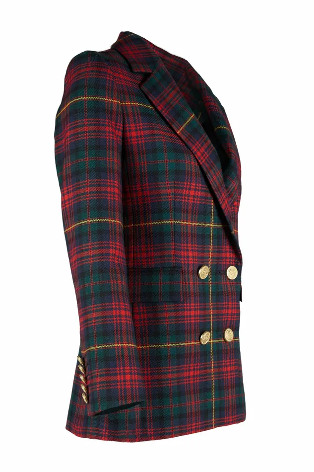 Jackets Double Breasted Blazer Logan Tartan Holland Cooper Womens Jackets Double Breasted Blazer Logan Tartan Holland Cooper Womens