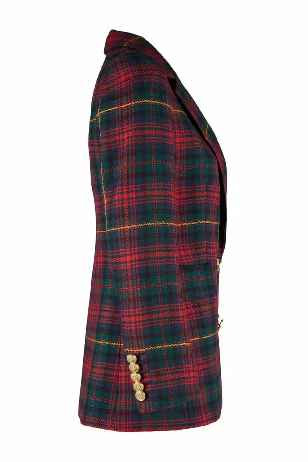 Jackets Double Breasted Blazer Logan Tartan Holland Cooper Womens Jackets Double Breasted Blazer Logan Tartan Holland Cooper Womens