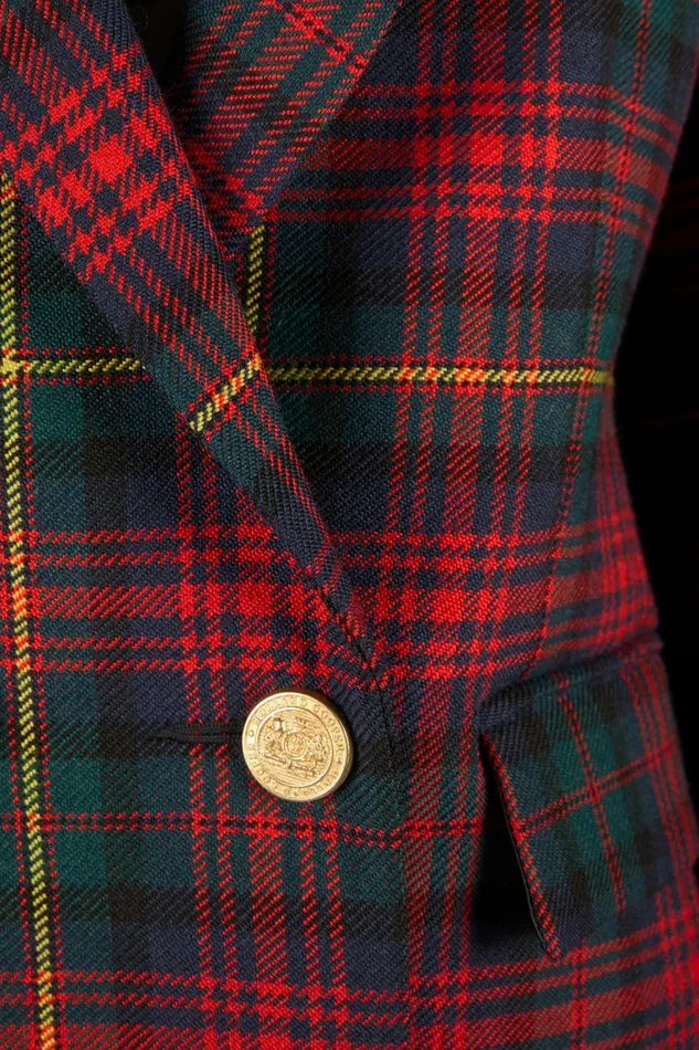 Jackets Double Breasted Blazer Logan Tartan Holland Cooper Womens Jackets Double Breasted Blazer Logan Tartan Holland Cooper Womens
