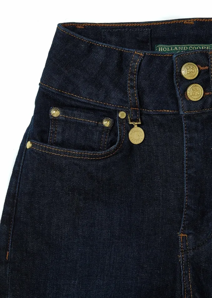 Jeans High Rise Flared Jean Deep Indigo 8211 Holland Cooper Womens Jeans High Rise Flared Jean Deep Indigo 8211 Holland Cooper Womens