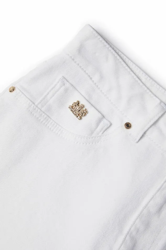 Jeans Holland Cooper Womens High Rise Slim Jean White Jeans Holland Cooper Womens High Rise Slim Jean White
