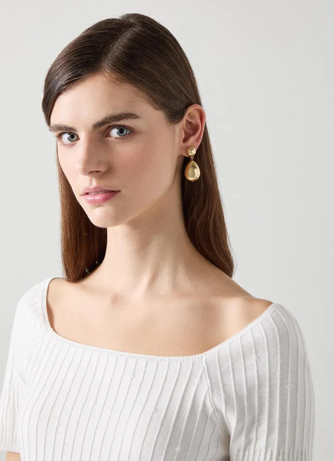 Jewellery Women LKBennett Tilly Double Ball Drop Gold Plated Earrings Jewellery Women LKBennett Tilly Double Ball Drop Gold Plated Earrings