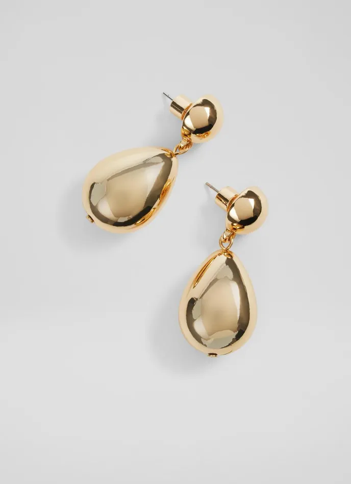 Jewellery Women LKBennett Tilly Double Ball Drop Gold Plated Earrings Jewellery Women LKBennett Tilly Double Ball Drop Gold Plated Earrings