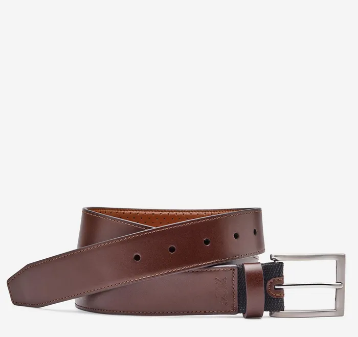 Johnston and Murphy Belts Men Xc4 Dress Belt Mahogany