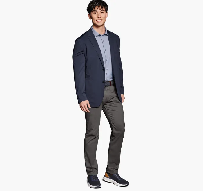 Johnston and Murphy Blazers Men Xc Flex Knit Blazer Navy