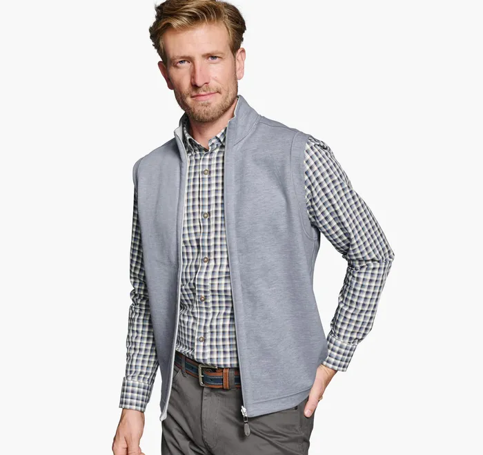 Johnston and Murphy Coats Jackets and Vests Men Reversible Solid Vest Whitegrey Johnston and Murphy Coats Jackets and Vests Men Reversible Solid Vest Whitegrey