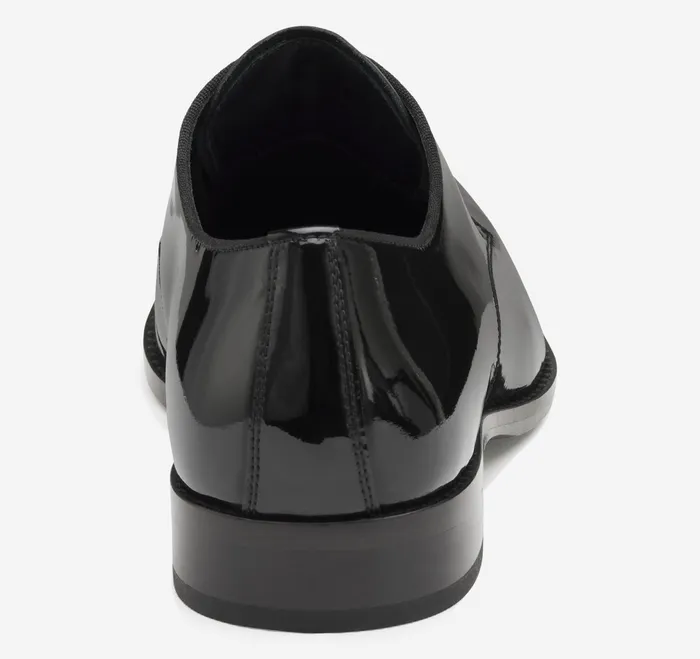 Johnston and Murphy Formal Shoes Men Gavney Plain Toe Black Patent