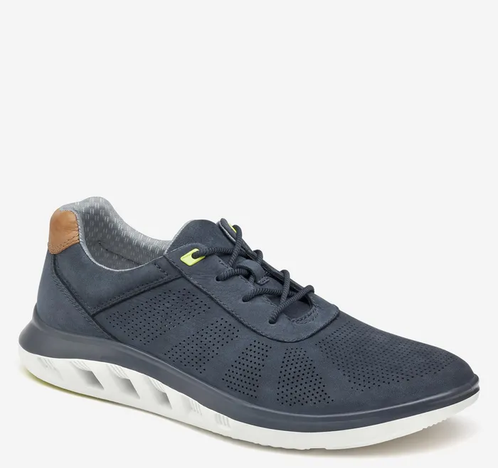 Johnston and Murphy LaceUps Men Activate UThroat Navy Nubuck