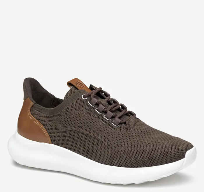 Johnston and Murphy LaceUps Men Amherst 20 Knit Plain Toe Dark Brown Knit