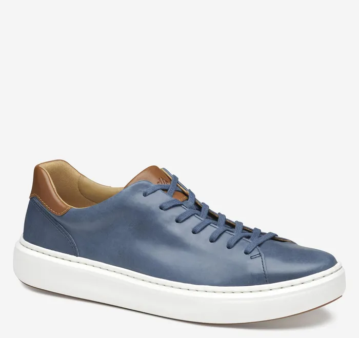 Johnston and Murphy LaceUps Men Anders LaceToToe Navy Full Grain