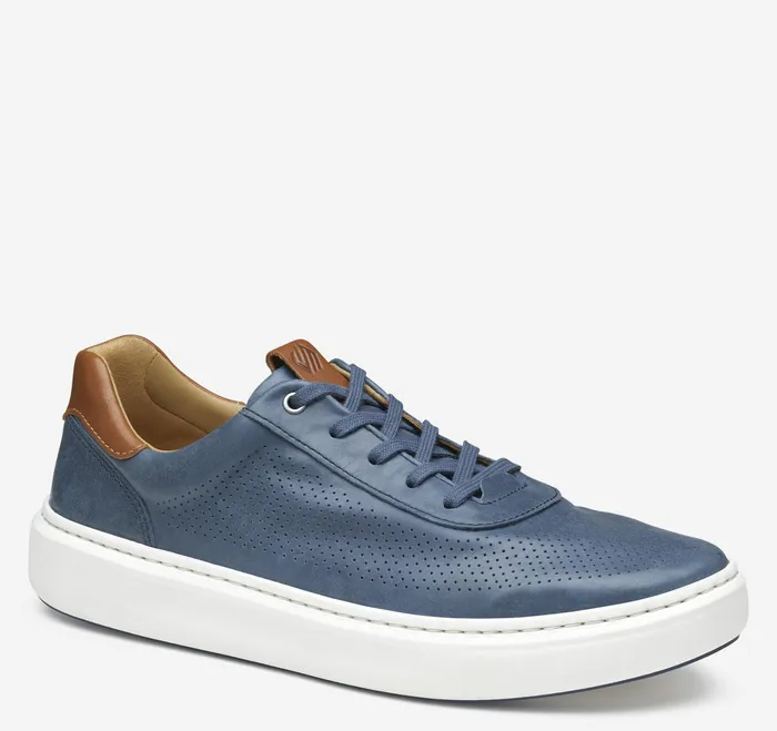 Johnston and Murphy LaceUps Men Anders Perfed UThroat Navy Full Grain
