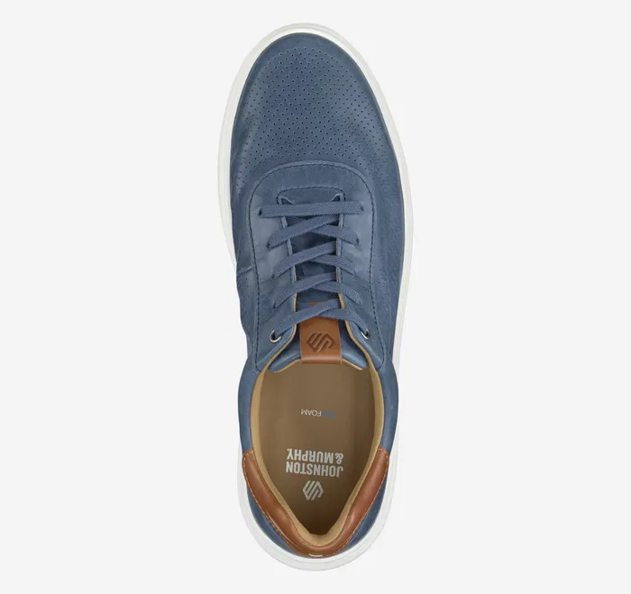 Johnston and Murphy LaceUps Men Anders Perfed UThroat Navy Full Grain