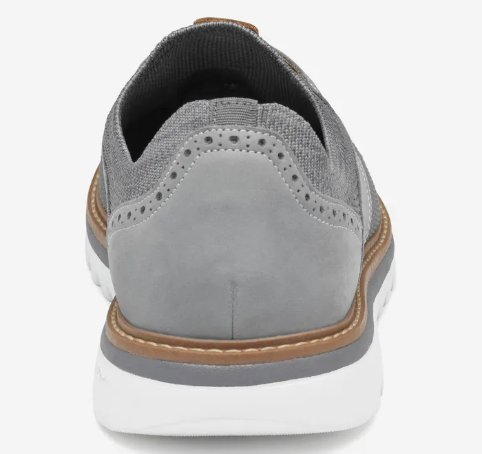Johnston and Murphy LaceUps Men Braydon Knit Saddle Gray Knitnubuck