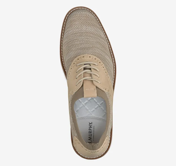 Johnston and Murphy LaceUps Men Duncan Saddle Taupe Space Dye
