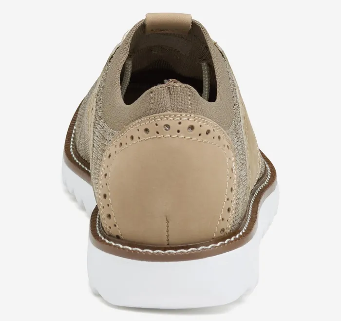 Johnston and Murphy LaceUps Men Duncan Saddle Taupe Space Dye