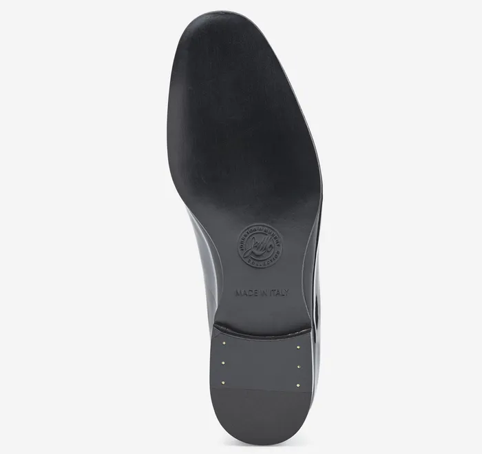Johnston and Murphy LaceUps Men Kinser Plain Toe Black Italian Patent Calfskin Johnston and Murphy LaceUps Men Kinser Plain Toe Black Italian Patent Calfskin