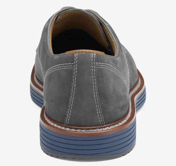 Johnston and Murphy LaceUps Men Upton Plain Toe Gray Nubuck