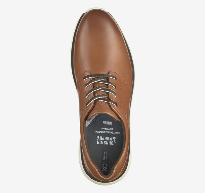 Johnston and Murphy LaceUps Men Xc4 Prentiss 2 Plain Toe Tan Waterproof Full Grain Johnston and Murphy LaceUps Men Xc4 Prentiss 2 Plain Toe Tan Waterproof Full Grain