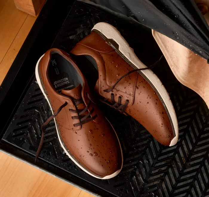 Johnston and Murphy LaceUps Men Xc4 Prentiss 2 Plain Toe Tan Waterproof Full Grain Johnston and Murphy LaceUps Men Xc4 Prentiss 2 Plain Toe Tan Waterproof Full Grain