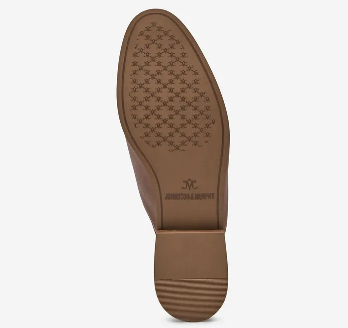 Johnston and Murphy Mules and Loafers Women Ali Bit Mule Cognac Glove Leather Johnston and Murphy Mules and Loafers Women Ali Bit Mule Cognac Glove Leather