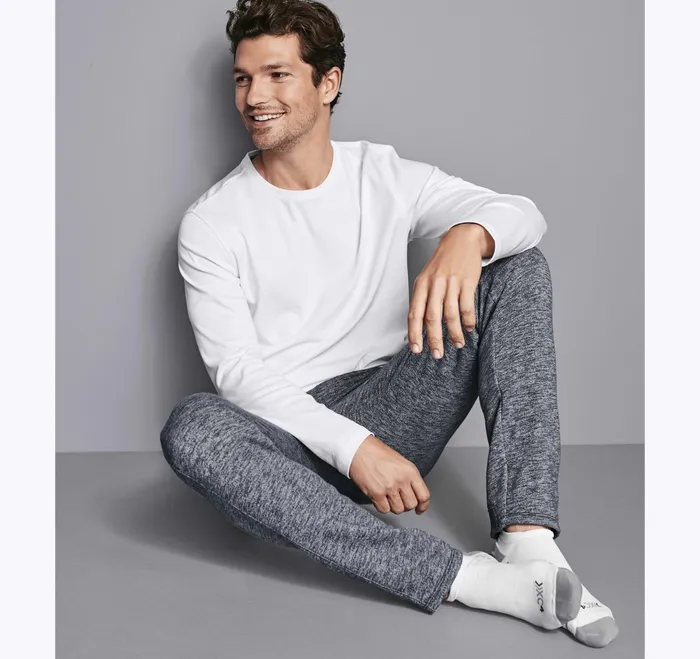 Johnston and Murphy Polos and Tees Men Essential LongSleeve Tee White