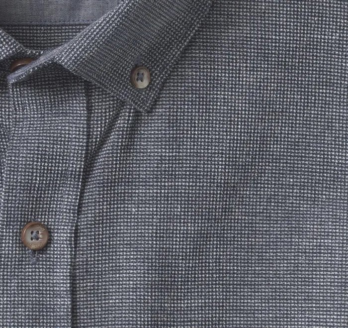 Johnston and Murphy Shirts Men Corduroy Shirt Navy Textured