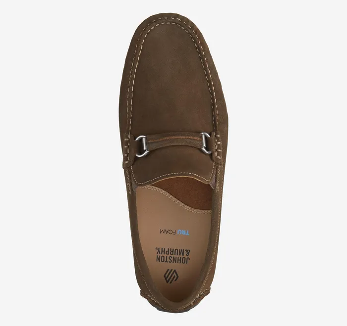 Johnston and Murphy SlipOns and Loafers Men Cort 20 Bit Loafer Dark Brown Waxed English Suede Johnston and Murphy SlipOns and Loafers Men Cort 20 Bit Loafer Dark Brown Waxed English Suede