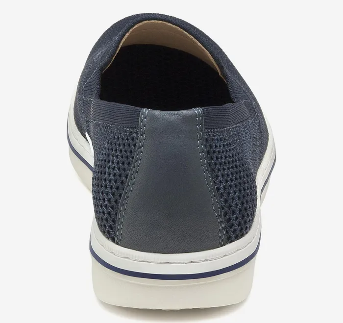 Johnston and Murphy SlipOns and Loafers Men Trenton Knit SlipOn Navy Knit