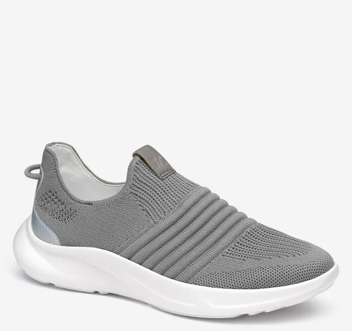 Johnston and Murphy Sneakers Women Escape Knit SlipOn Dark Gray Knit