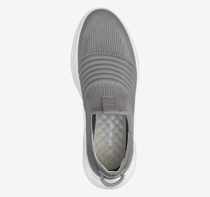 Johnston and Murphy Sneakers Women Escape Knit SlipOn Dark Gray Knit