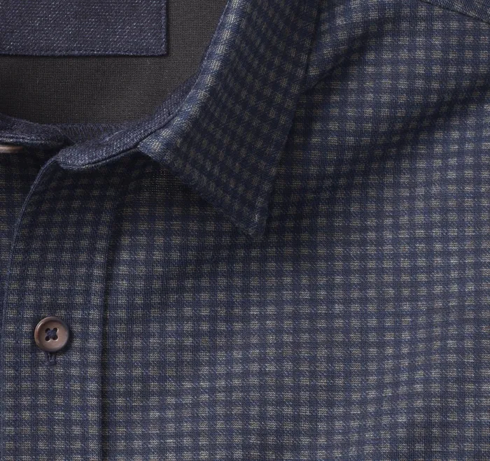 Johnston and Murphy Sweaters and Knits Men ButtonFront Knits Navy Mini Gingham Johnston and Murphy Sweaters and Knits Men ButtonFront Knits Navy Mini Gingham
