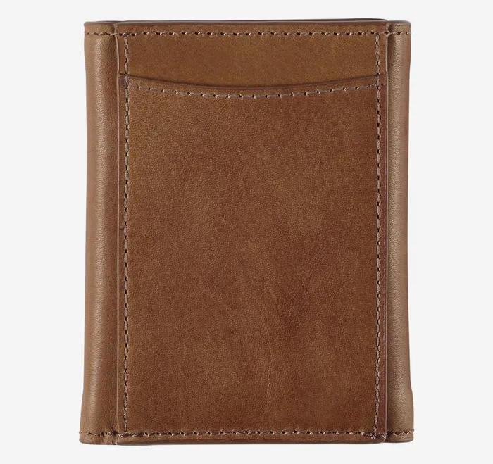 Johnston and Murphy Wallets MenBags and Leather Goods Rhodes Trifold Wallet Tan Full Grain Johnston and Murphy Wallets MenBags and Leather Goods Rhodes Trifold Wallet Tan Full Grain