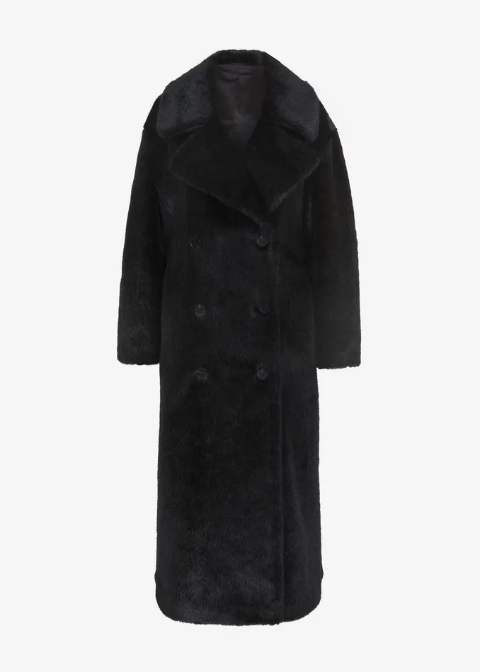 Joni Faux Fur Coat 8211 Black Women The Frankie Shop Clothing