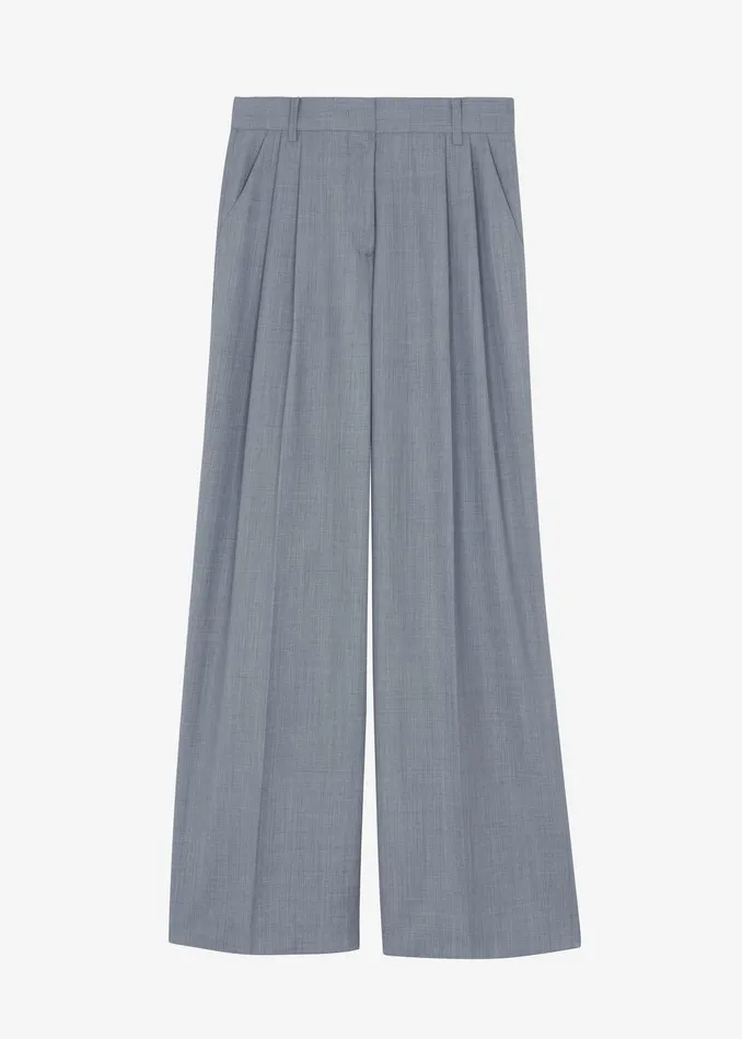 Jorae Pleated Trousers 8211 Grey Women The Frankie Shop Clothing