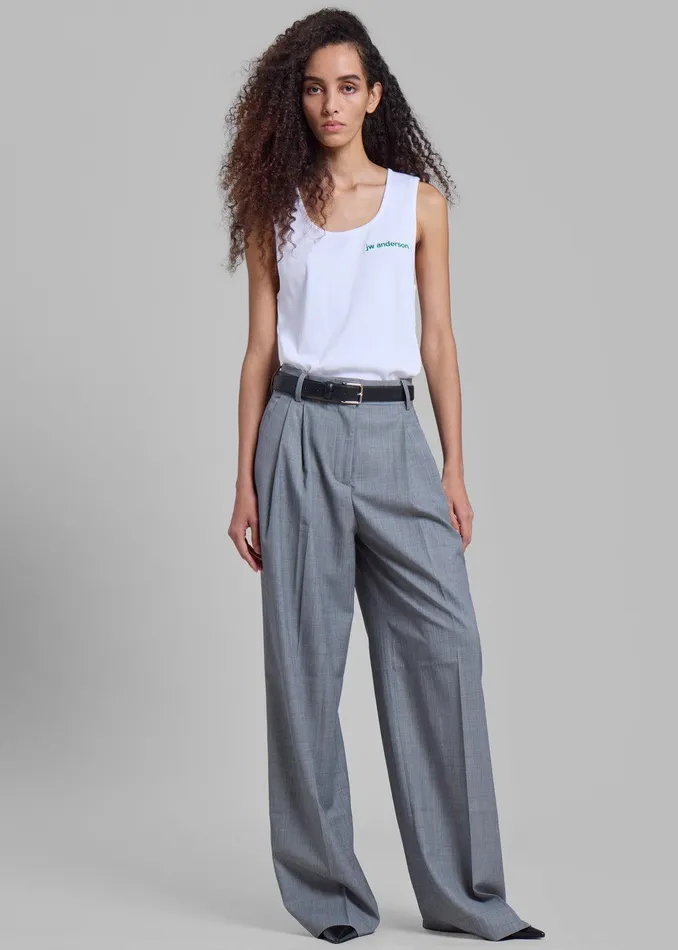 Jorae Pleated Trousers 8211 Grey Women The Frankie Shop Clothing