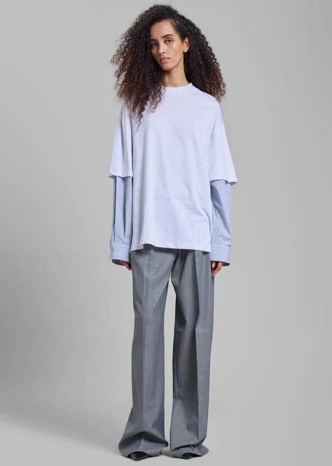 Jorae Pleated Trousers 8211 Grey Women The Frankie Shop Clothing