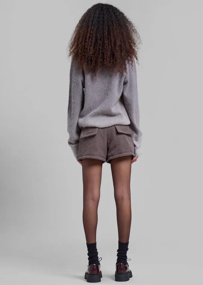 JW Anderson VNeck Gradient Jumper 8211 Dark Grey Women The Frankie Shop Clothing